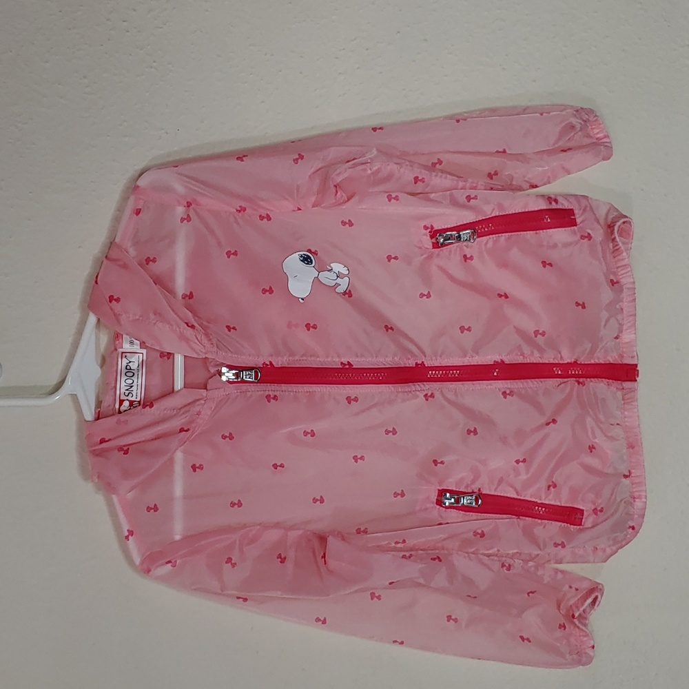 Snoopy Girls Size Small Lightweight Raincoat